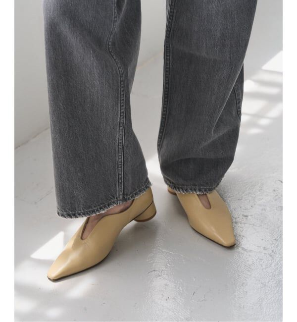  「3cmフレンチスクエアスリットパンプス」|パンプス|