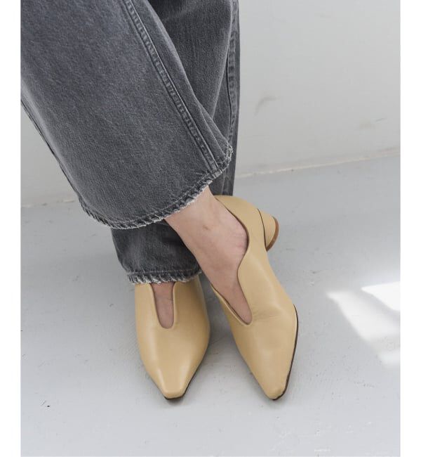  「3cmフレンチスクエアスリットパンプス」|パンプス|