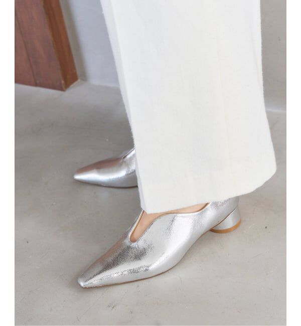  「3cmフレンチスクエアスリットパンプス」|パンプス|