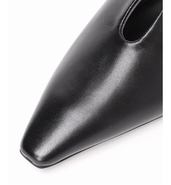  「3cmフレンチスクエアスリットパンプス」|パンプス|