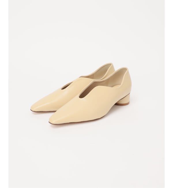  「3cmフレンチスクエアスリットパンプス」|パンプス|