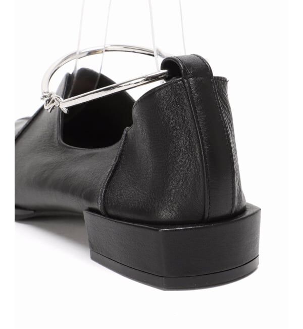 GRISE「《追加》GRISEレザースクエアクロスシームアンクルフラット」|その他|