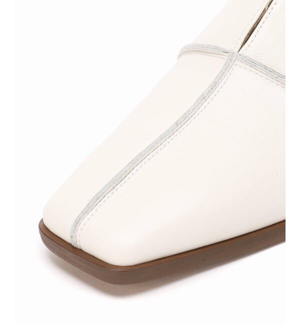 GRISE「《追加》GRISEレザースクエアクロスシームアンクルフラット」|その他|