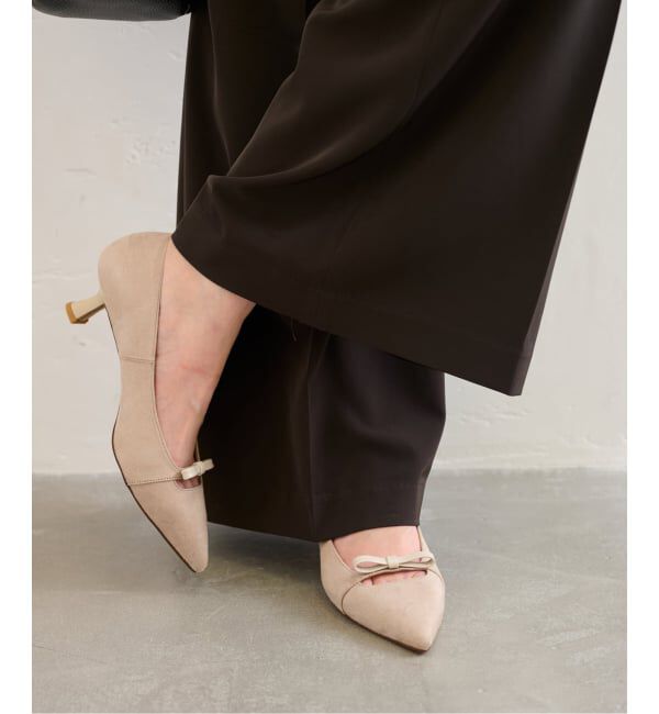  「5cmポインテッドナローリボンパンプス」|パンプス|