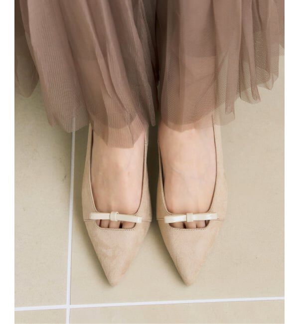  「5cmポインテッドナローリボンパンプス」|パンプス|