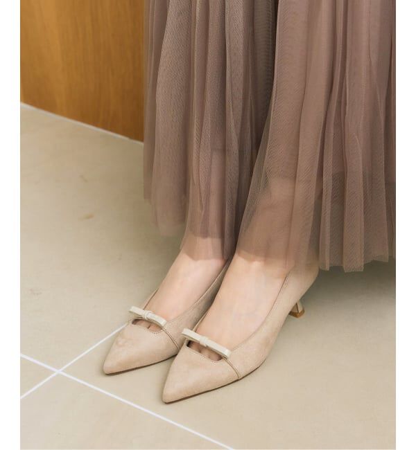  「5cmポインテッドナローリボンパンプス」|パンプス|