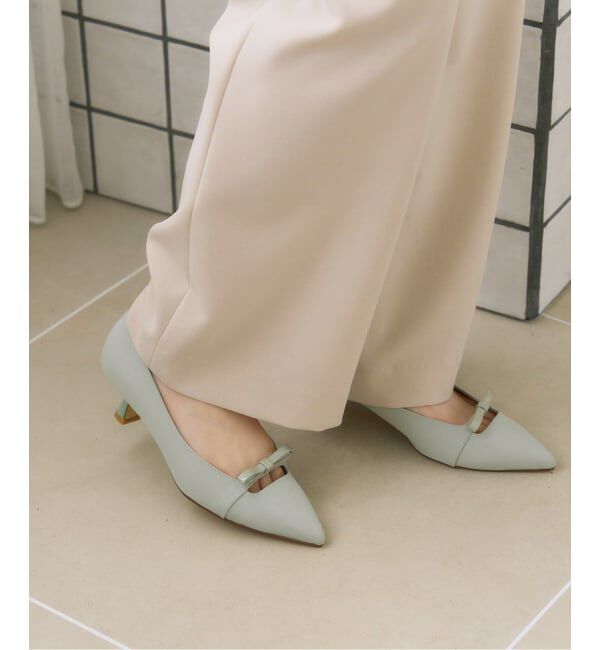  「5cmポインテッドナローリボンパンプス」|パンプス|