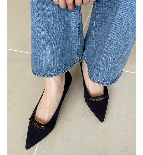  「5cmポインテッドナローリボンパンプス」|パンプス|