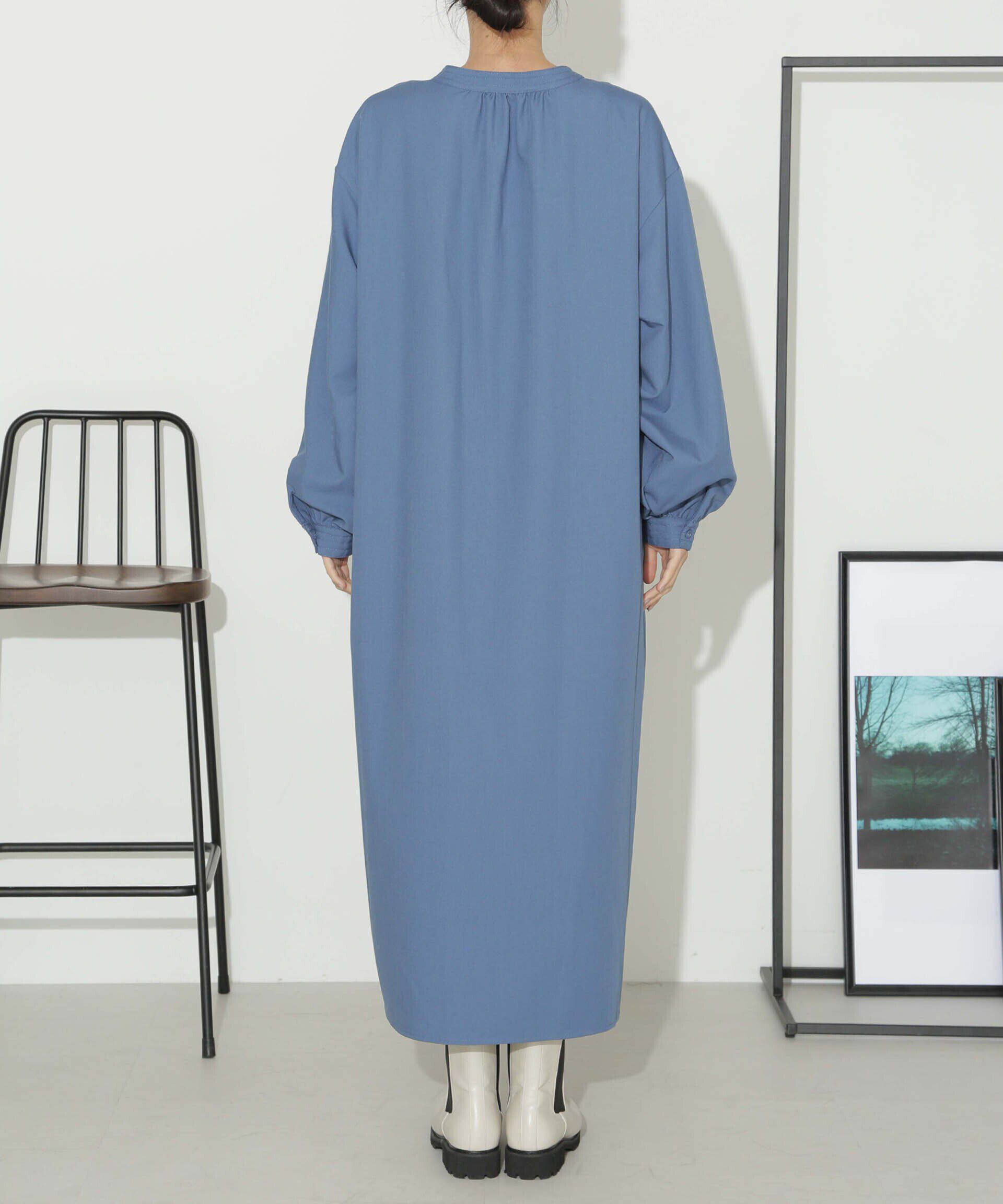 nano･universe「ハイカウントツイルバンドカラースキッパーワンピース」|ワンピース|