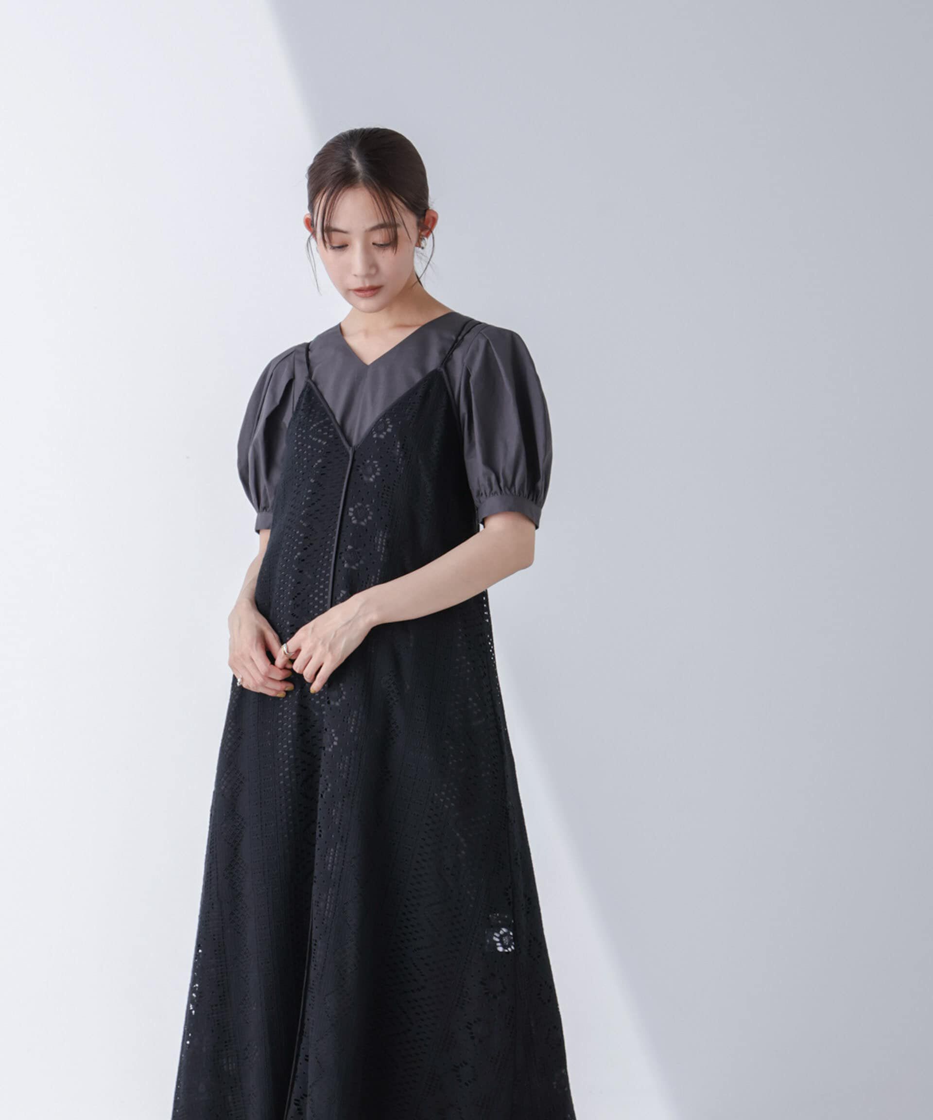 nano･universe「総レースキャミソールワンピース」|ワンピース|