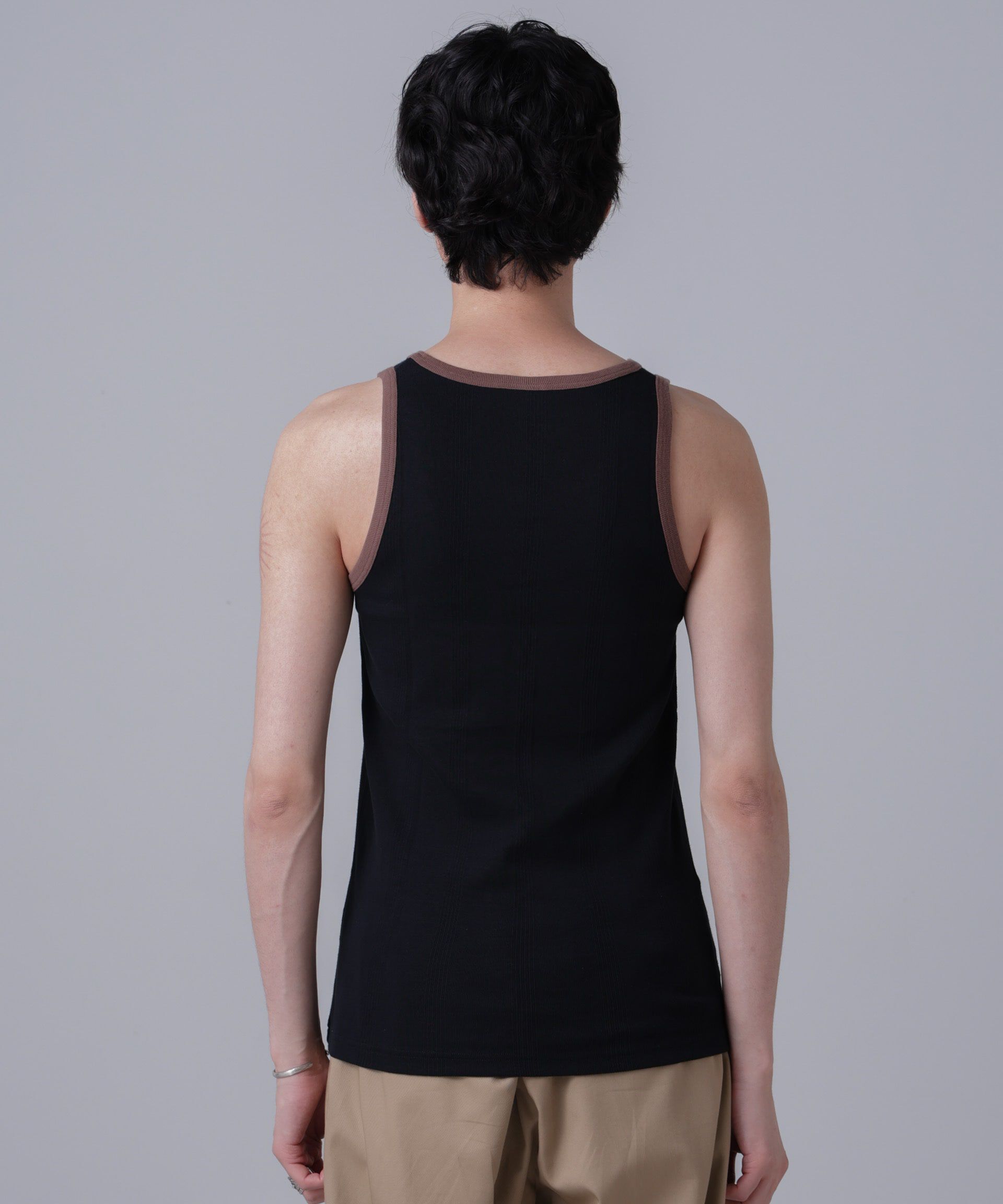 nano･universe「「NJ/CLUB」PARKSTOCK MILLER別注 パネルリブタンクトップ」|Tシャツ・カットソー|