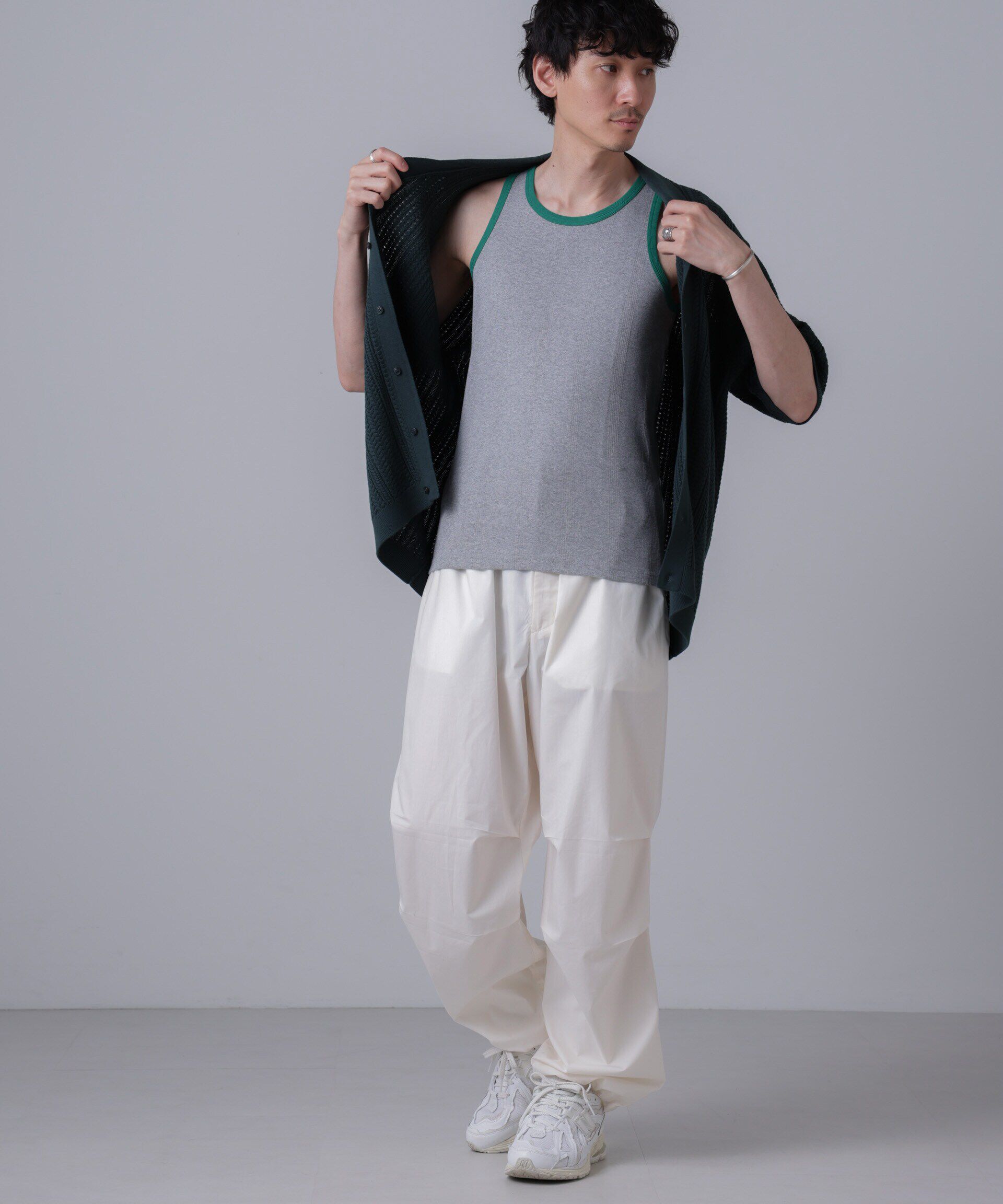 nano･universe「「NJ/CLUB」PARKSTOCK MILLER別注 パネルリブタンクトップ」|Tシャツ・カットソー|