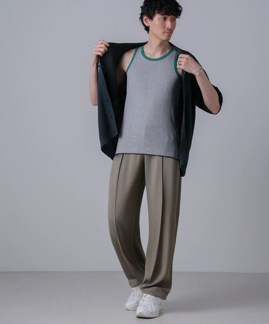 nano･universe「「NJ/CLUB」PARKSTOCK MILLER別注 パネルリブタンクトップ」|Tシャツ・カットソー|