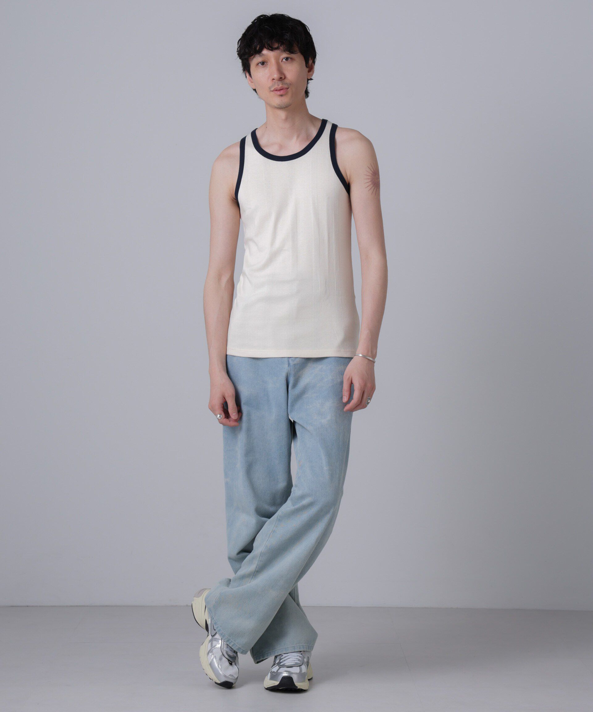 nano･universe「「NJ/CLUB」PARKSTOCK MILLER別注 パネルリブタンクトップ」|Tシャツ・カットソー|