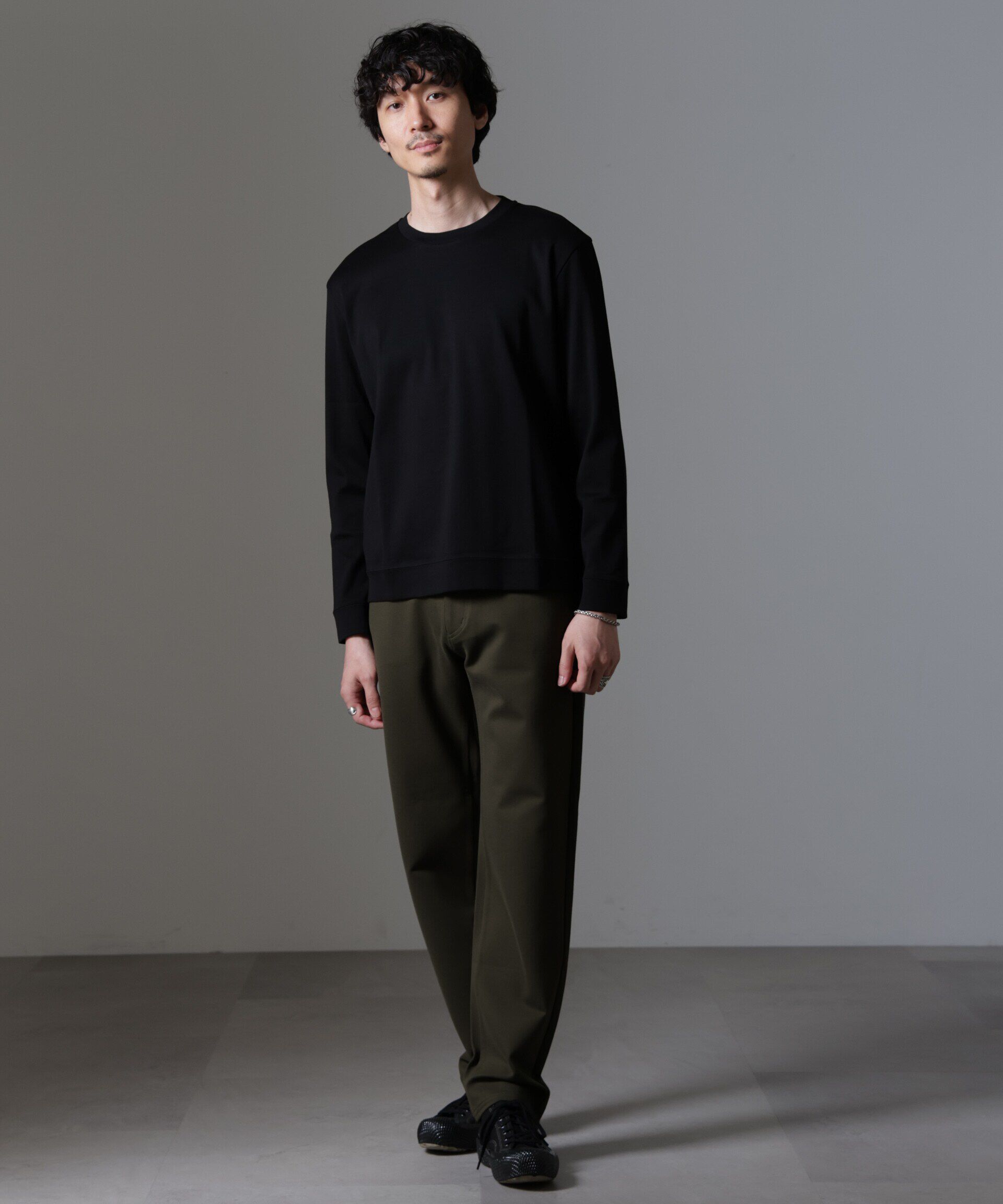 nano･universe「｢FORMAL JERSEY｣クルーネックカットソー長袖」|Tシャツ・カットソー|