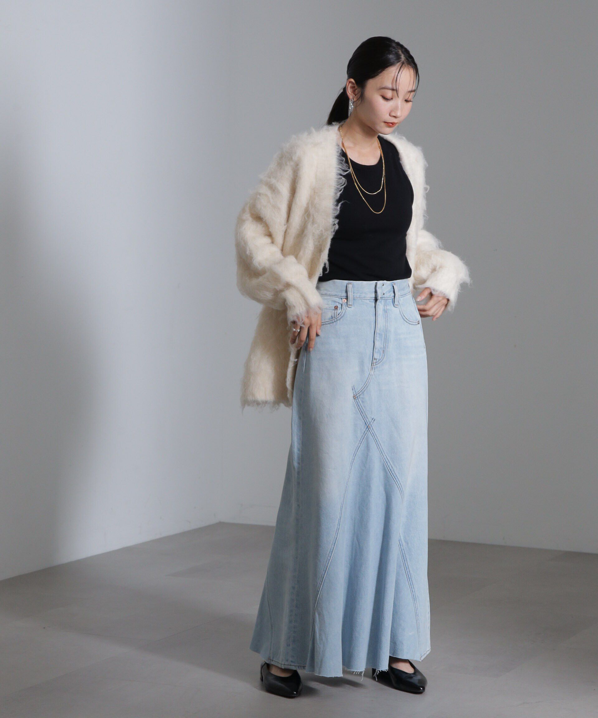 nano･universe「リメイク風2wayナローフレアジャンパースカート」|ワンピース|