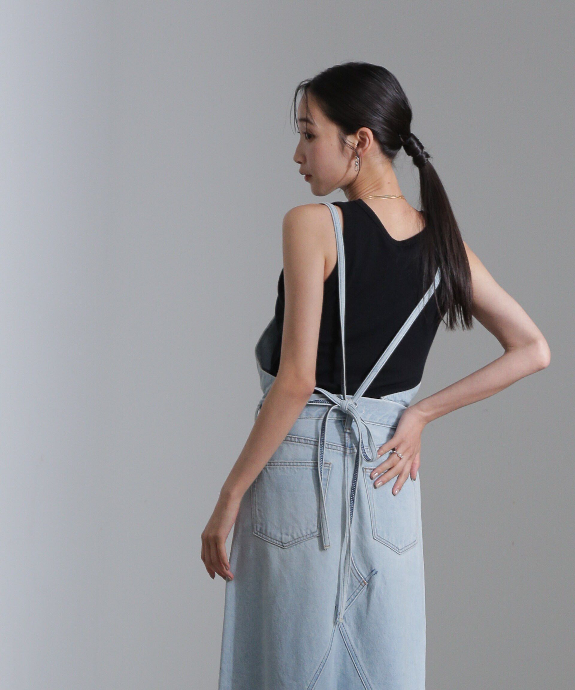 nano･universe「リメイク風2wayナローフレアジャンパースカート」|ワンピース|