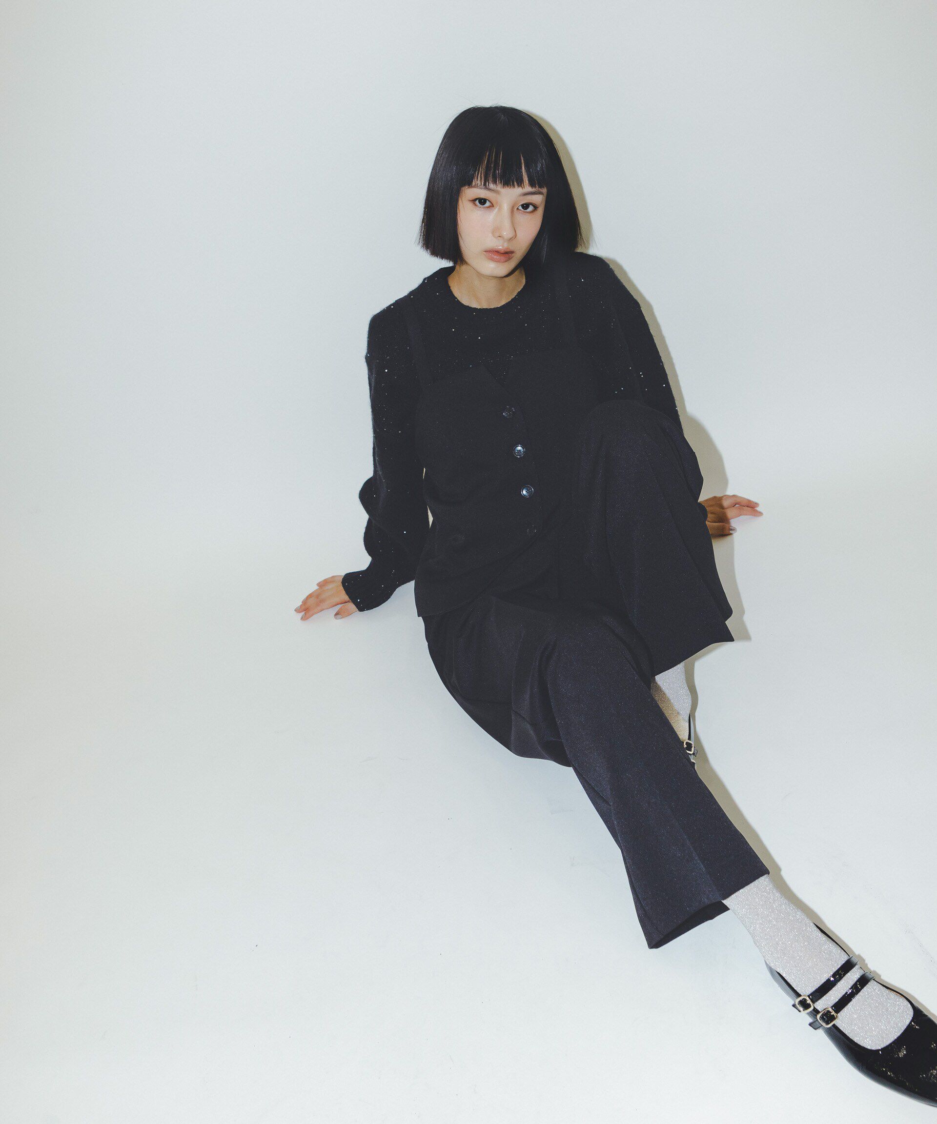 nano･universe「ビスチェパンツセット」|ワンピース|ブラック