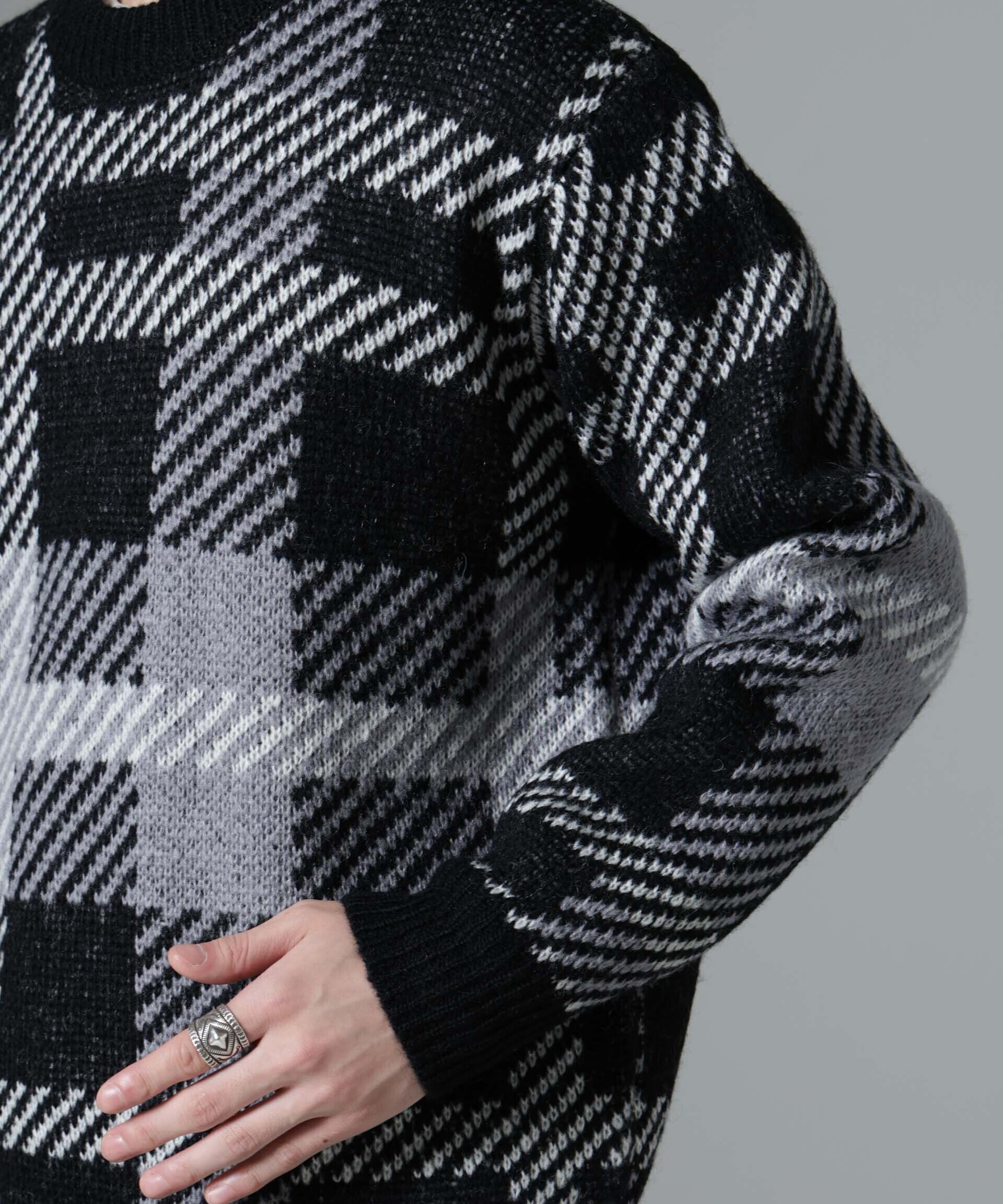 nano･universe「ウールミックスパターンニット」|ニット・セーター|