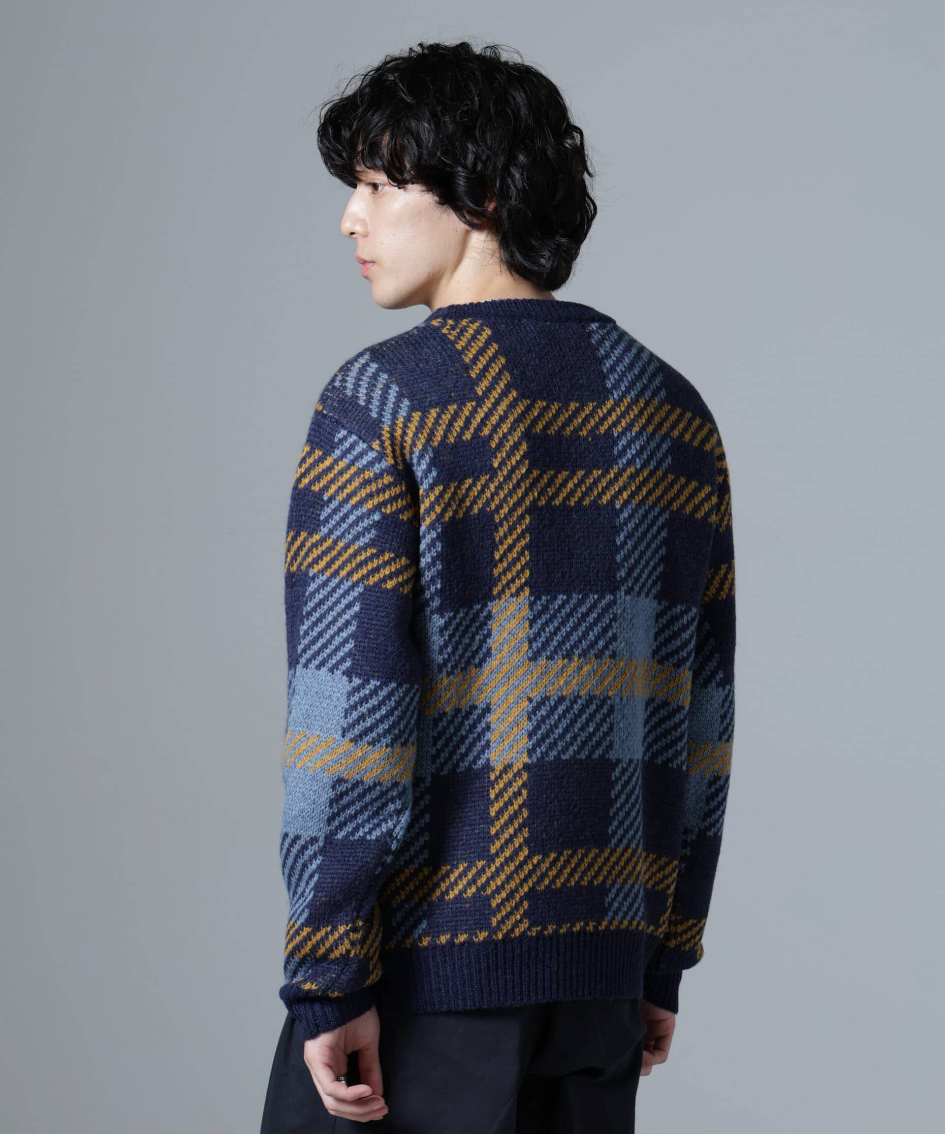 nano･universe「ウールミックスパターンニット」|ニット・セーター|