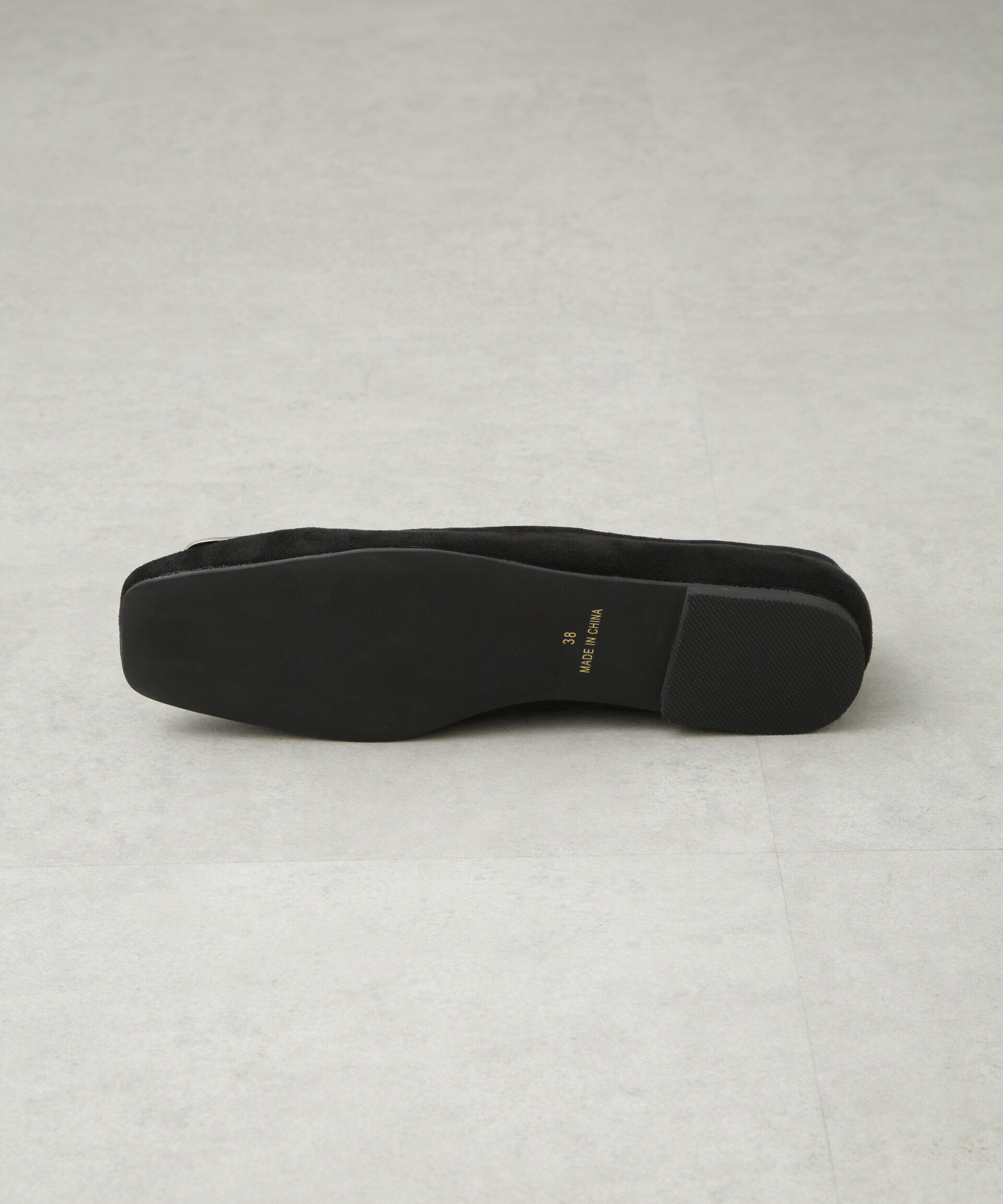 nano･universe「スクエアトゥバックルモチーフフラットパンプス」|ビジネス・ドレスシューズ|