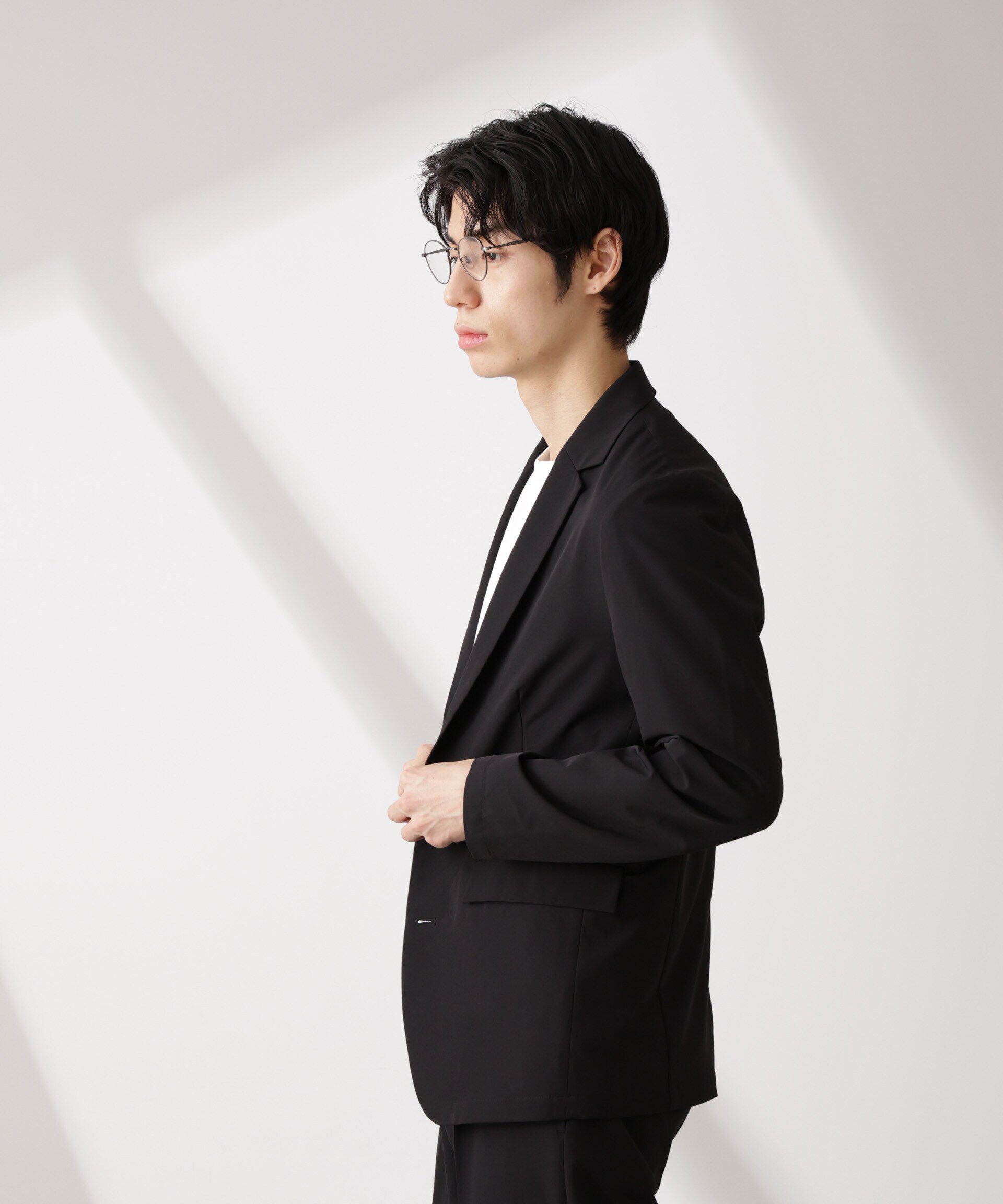 nano･universe「ライトウェイトストレッチ ジャケット(セットアップ可)」|テーラードジャケット|
