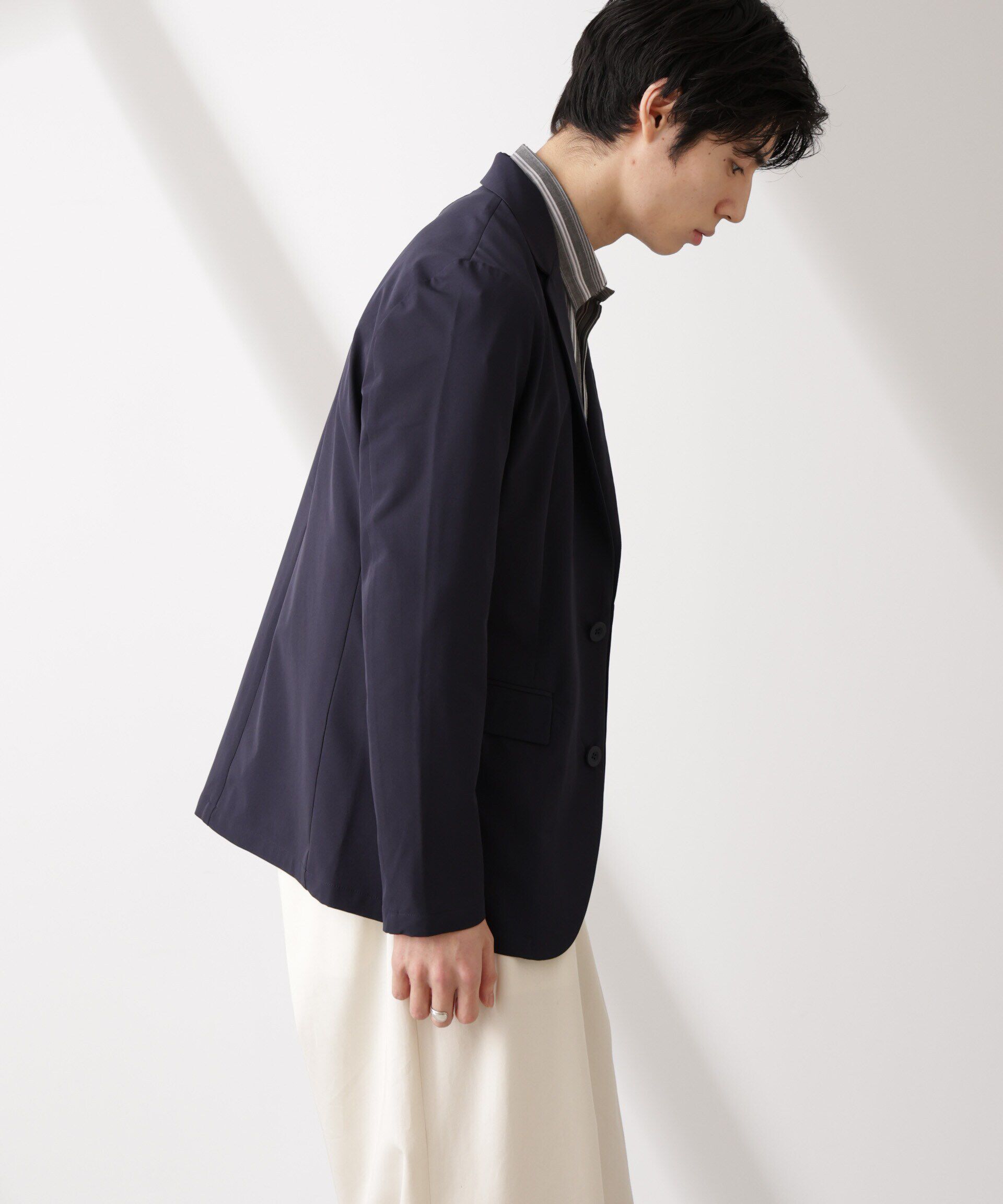 nano･universe「ライトウェイトストレッチ ジャケット(セットアップ可)」|テーラードジャケット|