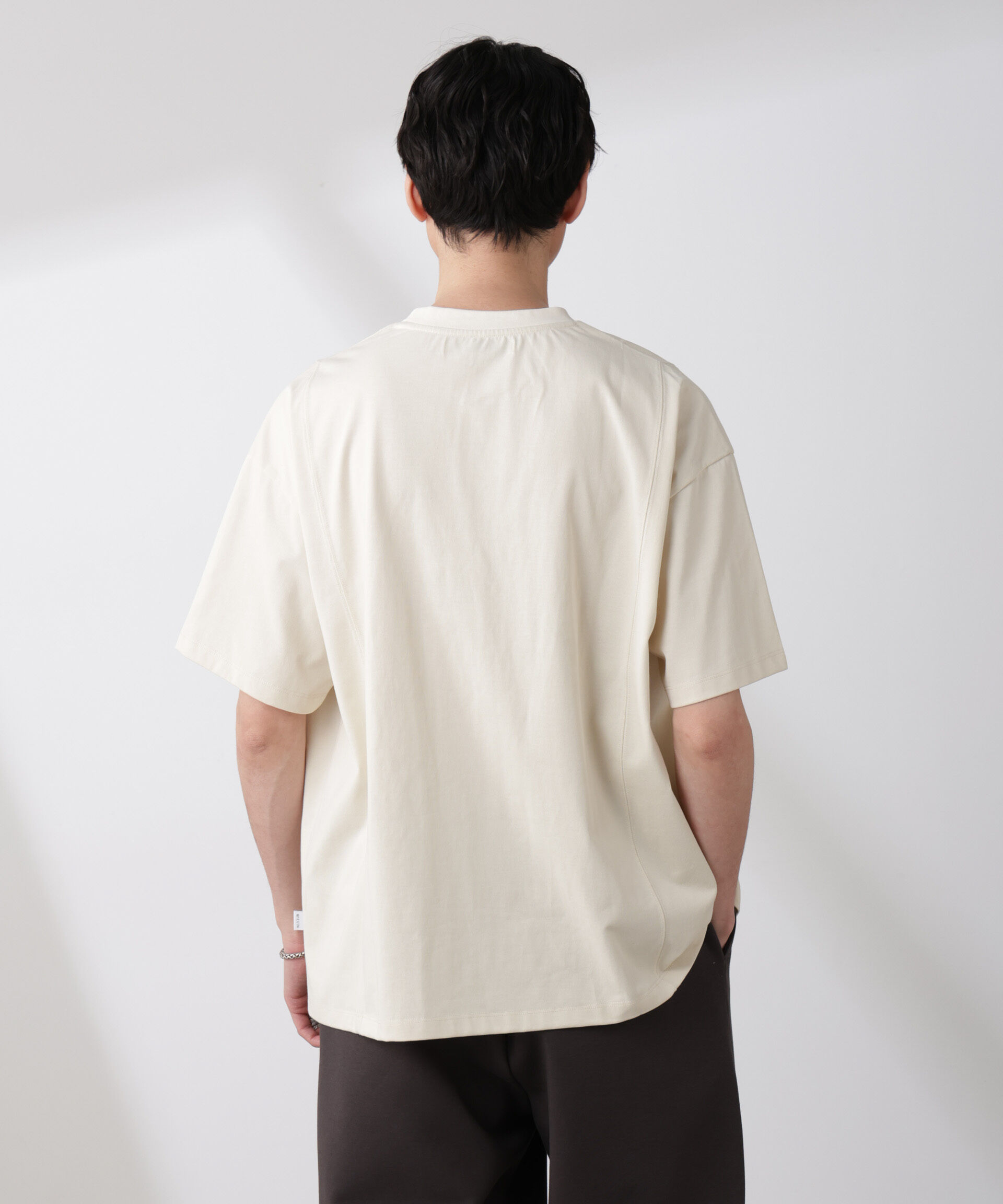 nano･universe「「NJ/CLUB」 ENRICHプリント切り替え Tシャツ」|Tシャツ・カットソー|