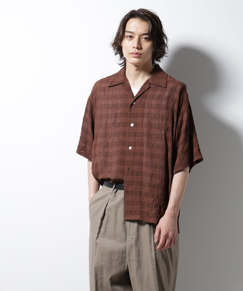 nano･universe「シースルーチェックシャツ」|シャツ・ブラウス|