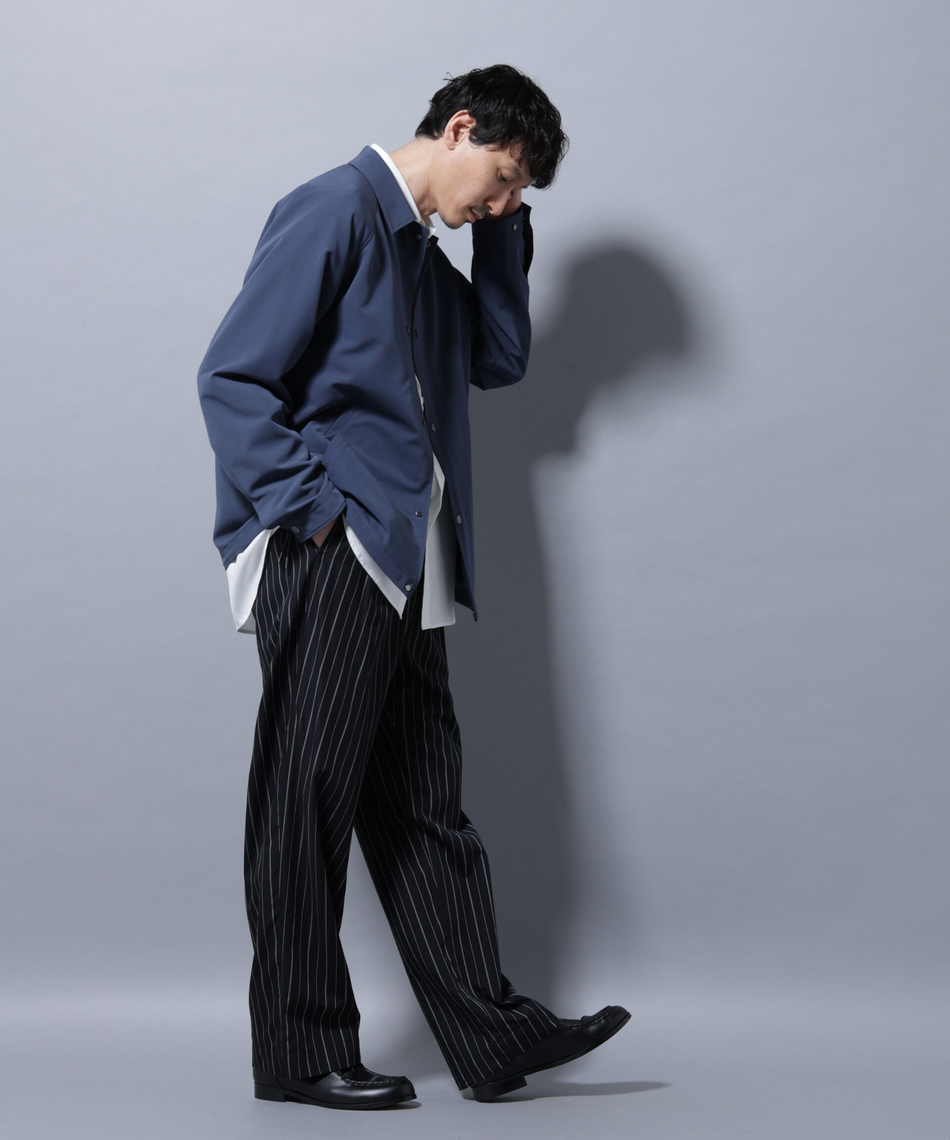 nano･universe「イタリアンドットリラックスコーチジャケット」|ブルゾン・スタジャン|