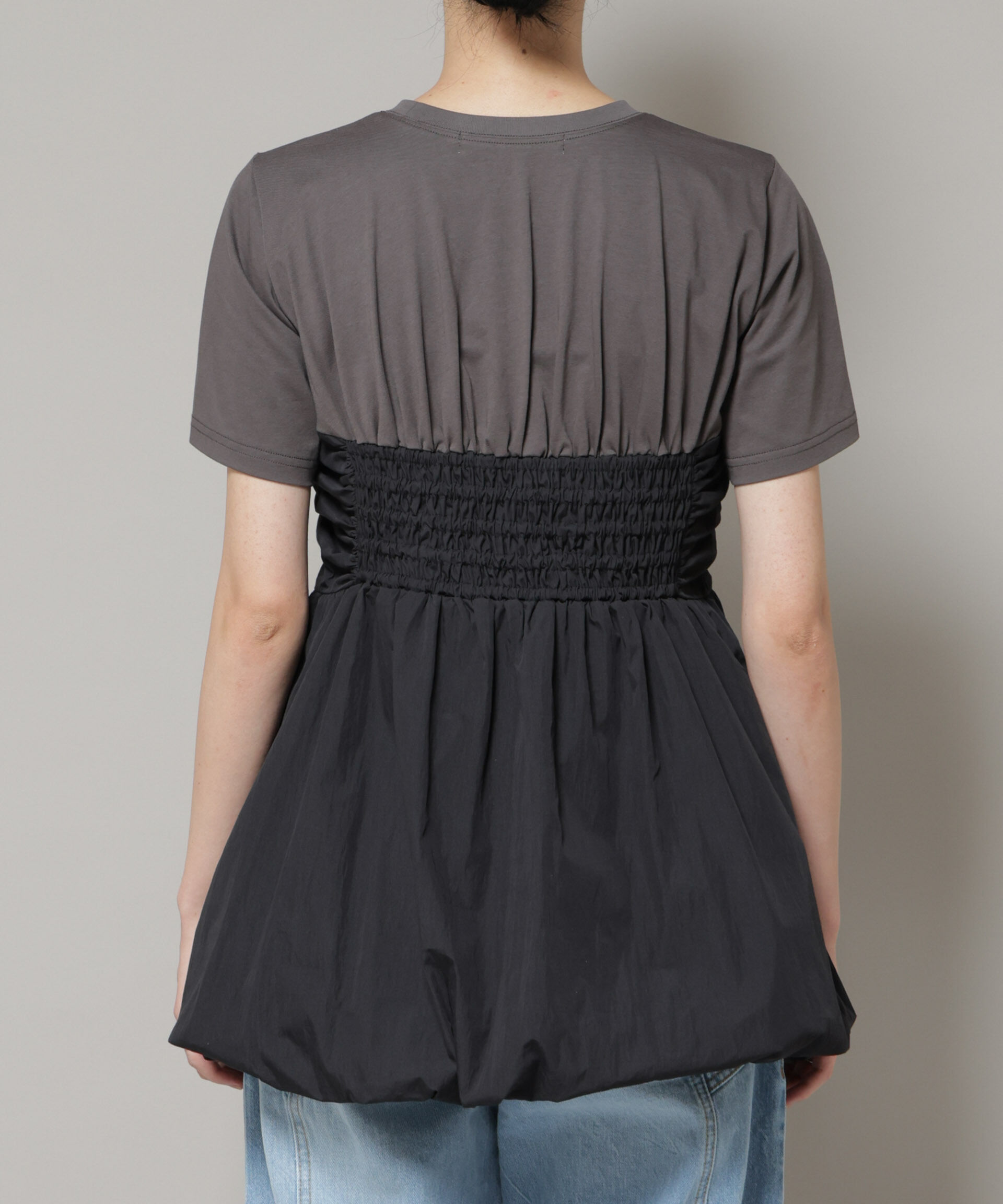 nano･universe「バルーンビスチェドッキングトップス」|Tシャツ・カットソー|