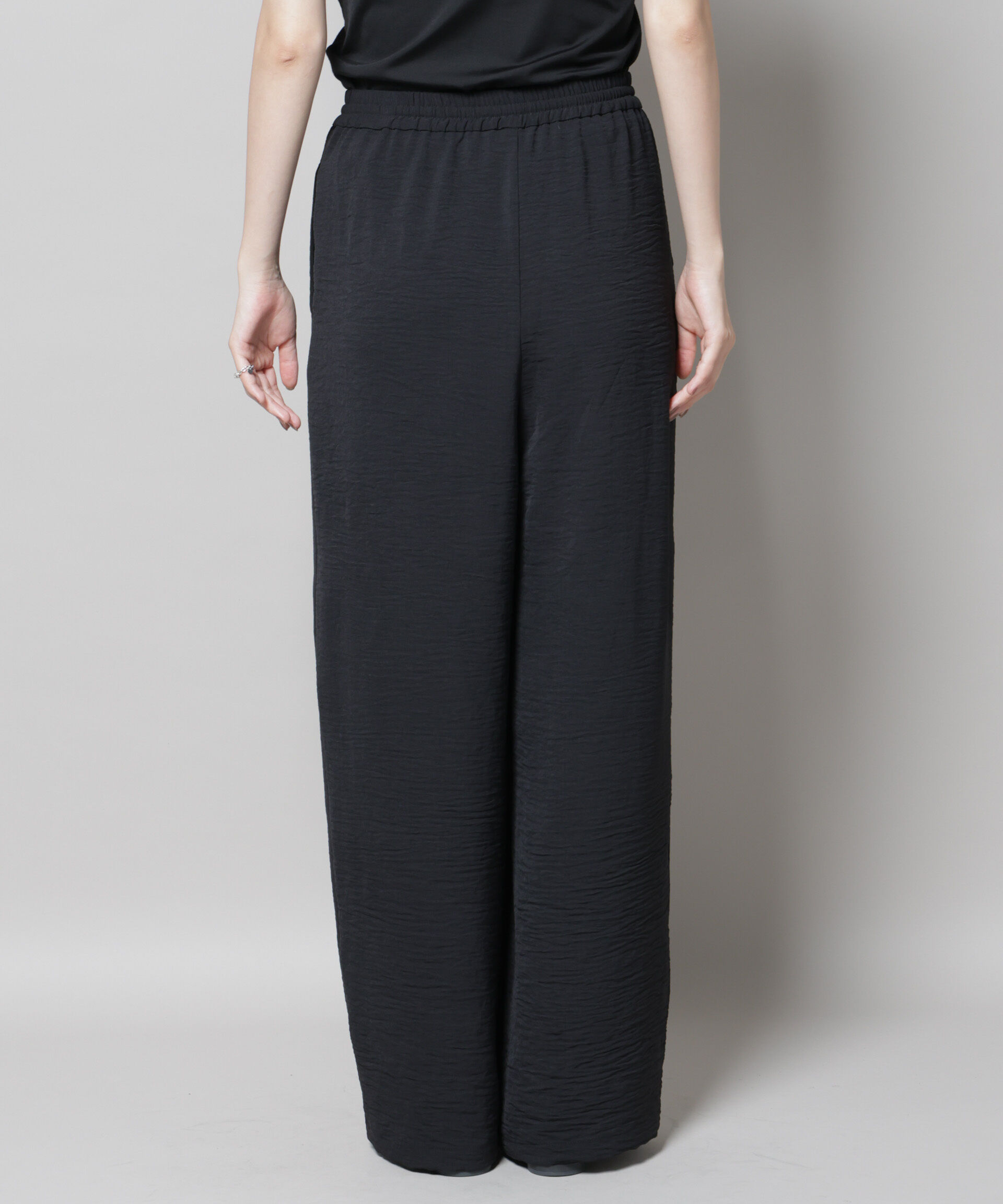 nano･universe「イージードロストワイドパンツ(セットアップ可)」|チノ|