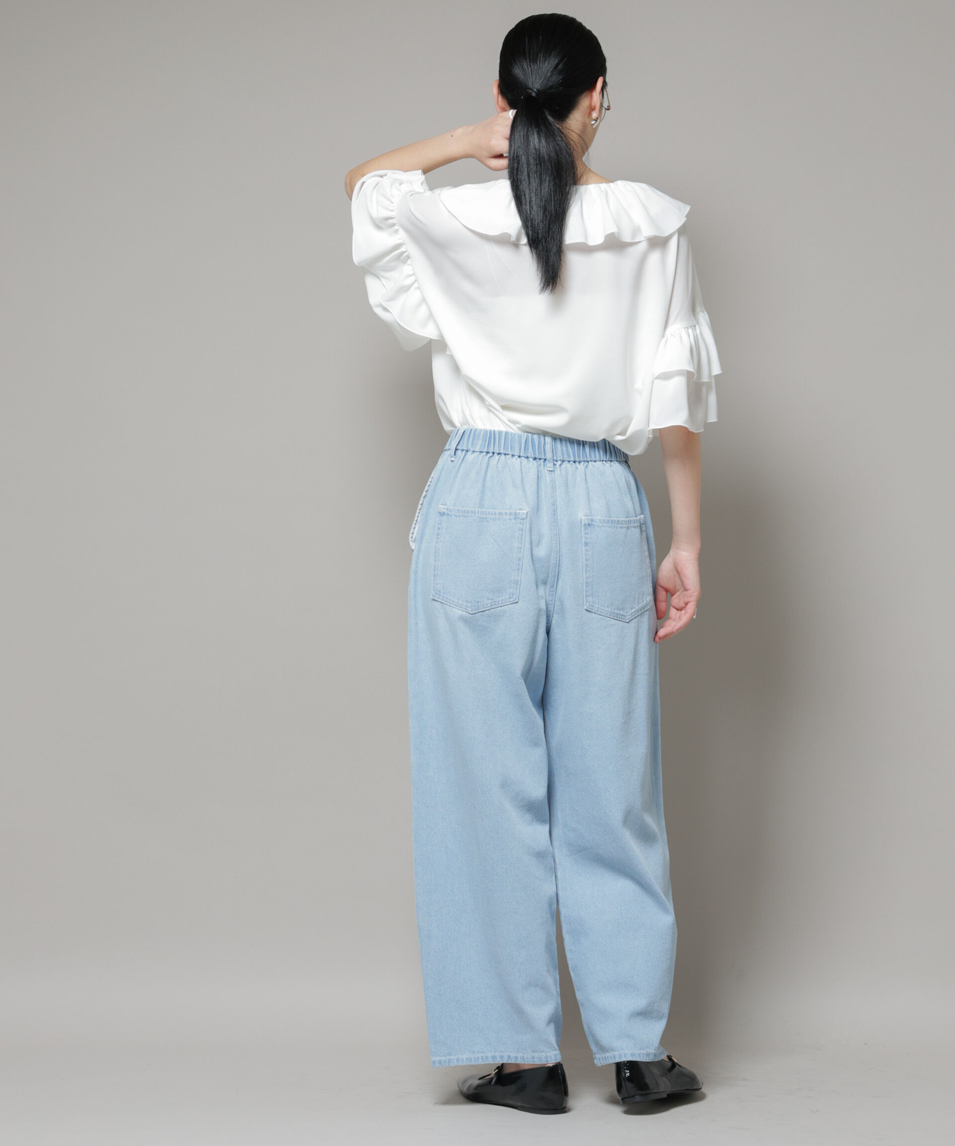 nano･universe「ピコフリルフレアブラウス」|シャツ・ブラウス|