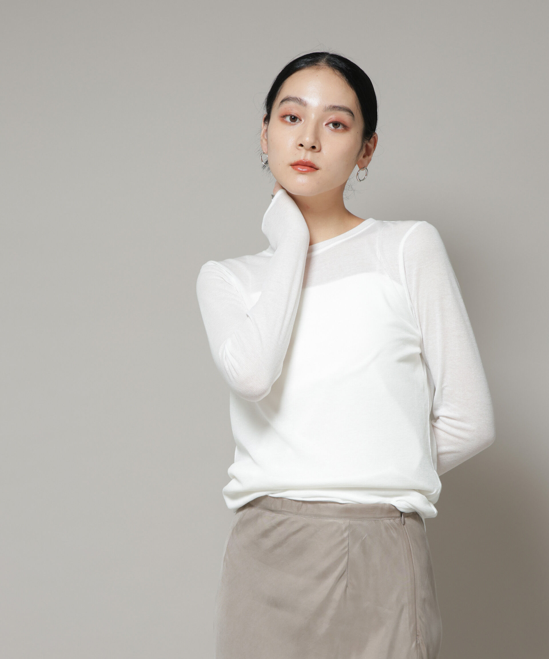 nano･universe「シアーテレコ＆天竺ロンTeeセット」|Tシャツ・カットソー|