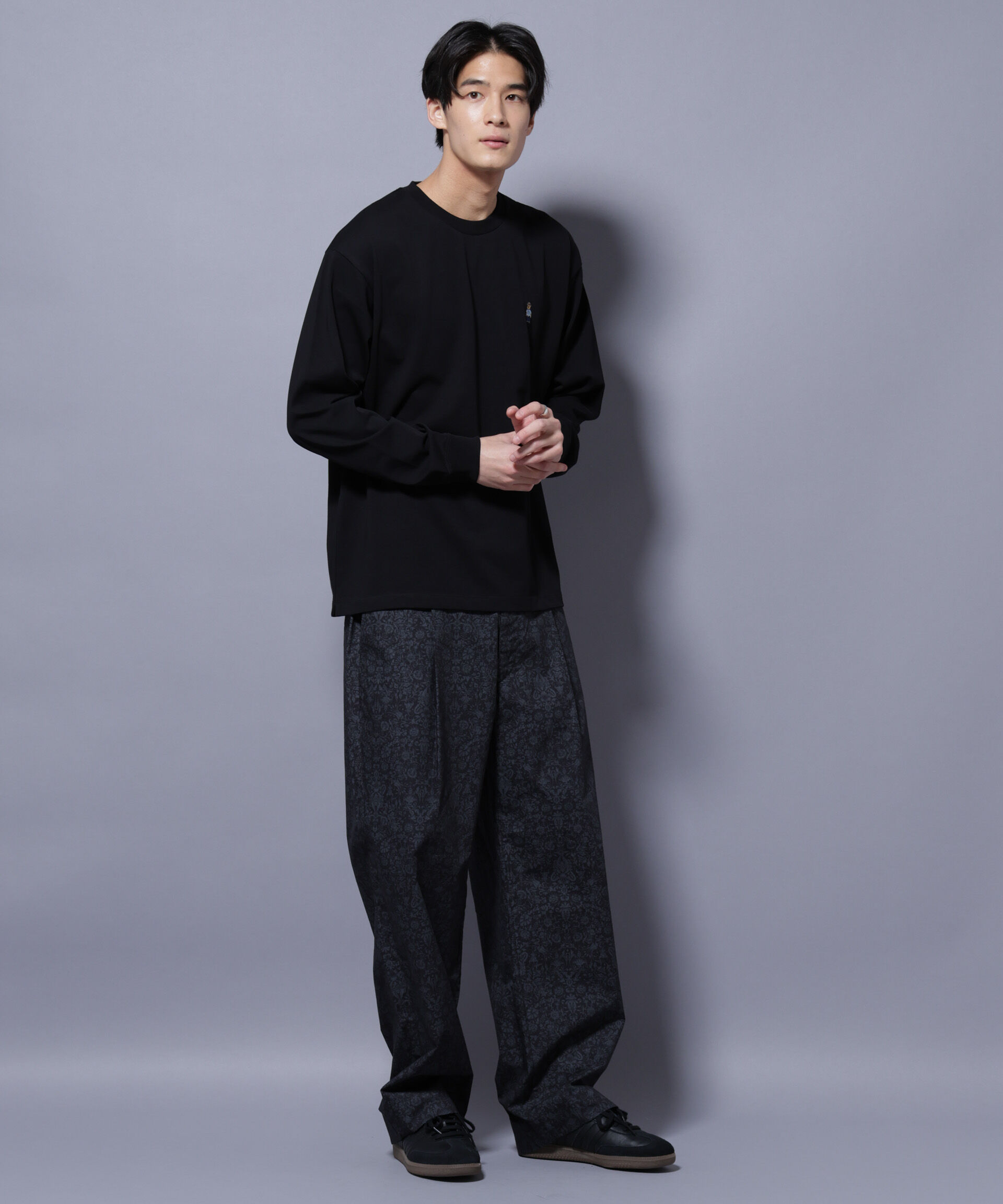 nano･universe「オリジナルパターンイージーパンツ」|チノ|