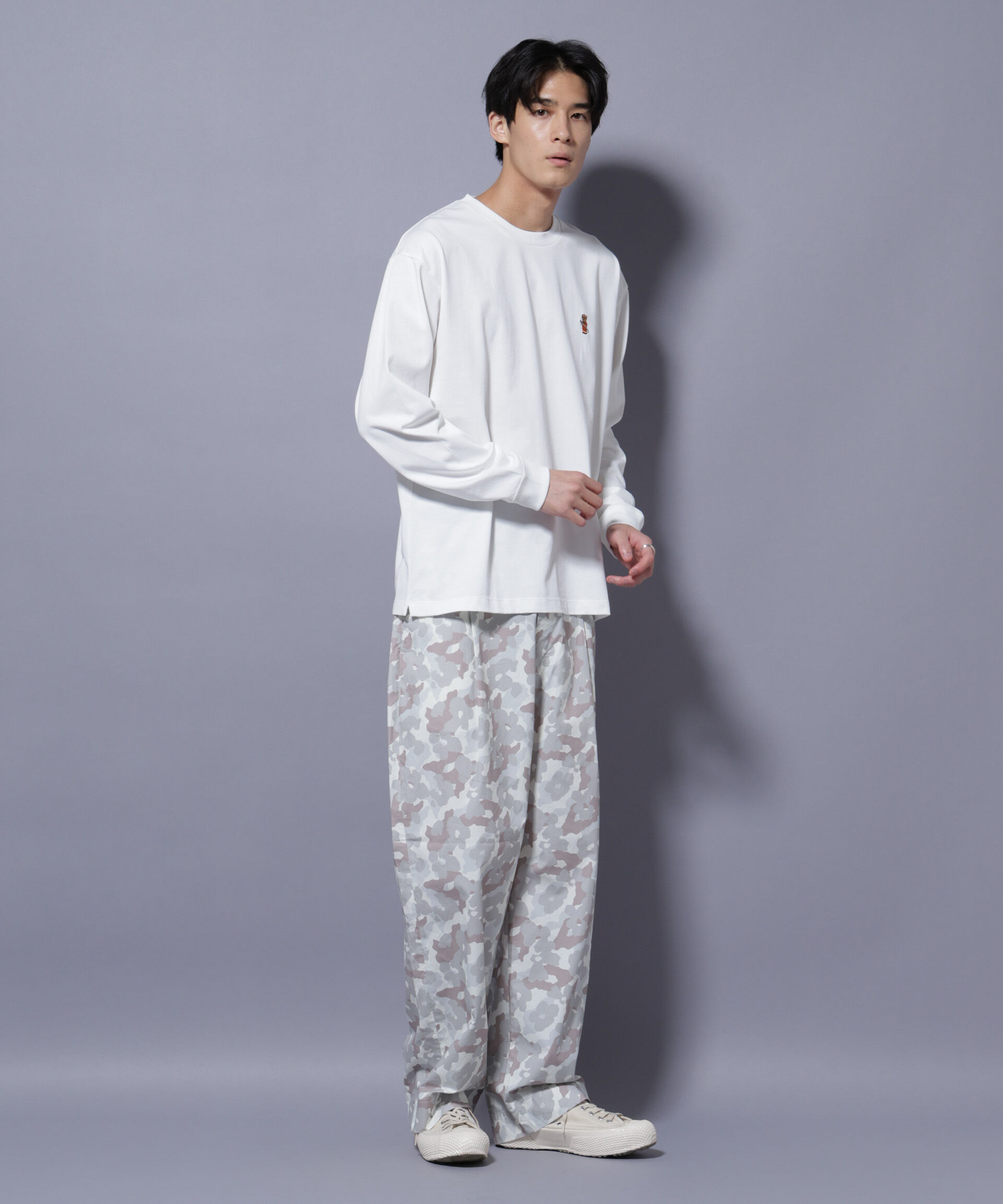 nano･universe「オリジナルパターンイージーパンツ」|チノ|