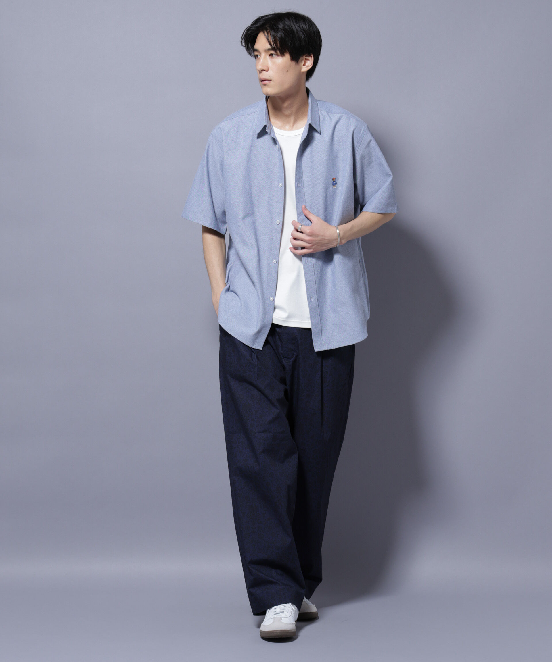 nano･universe「オリジナルパターンイージーパンツ」|チノ|