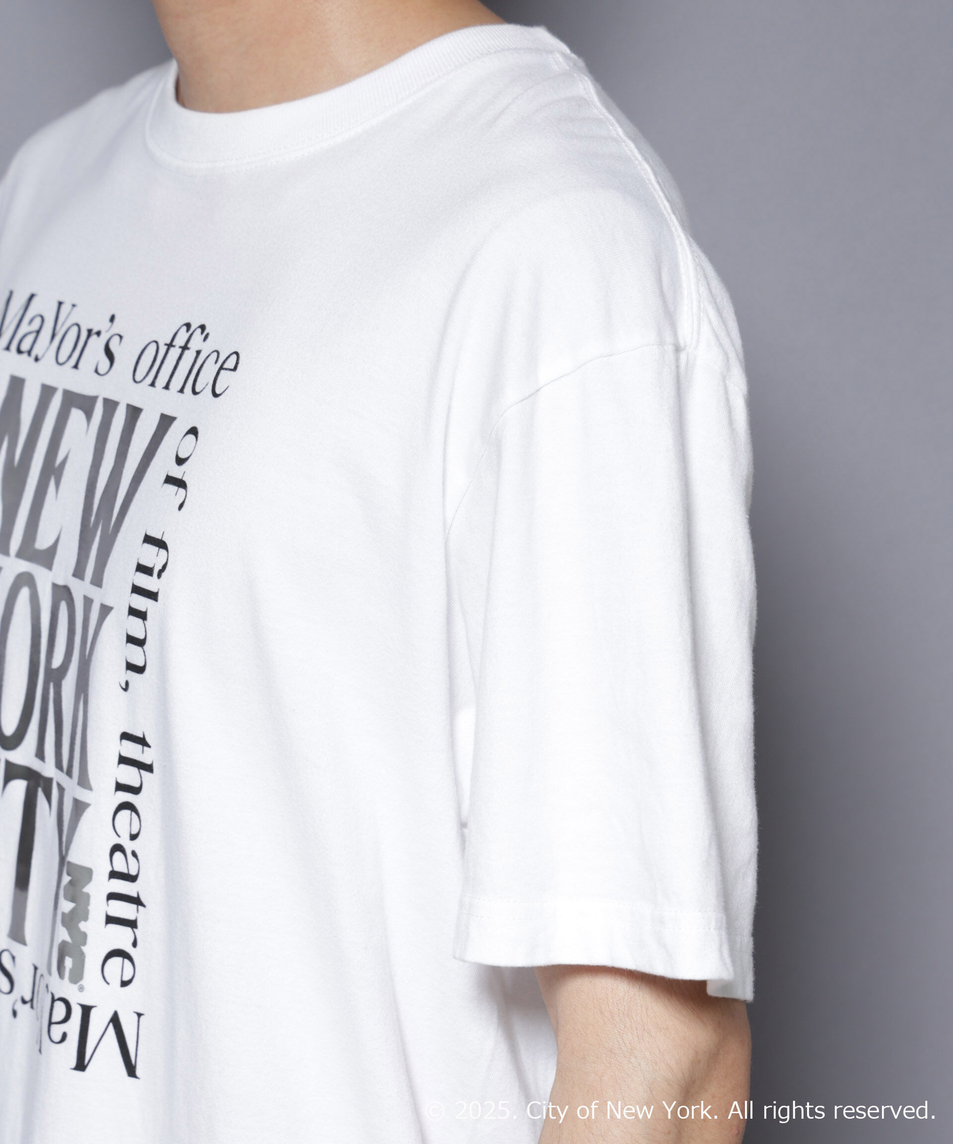 nano･universe「別注GOOD ROCK SPEED NYC シルバー箔プリントTシャツ」|Tシャツ・カットソー|