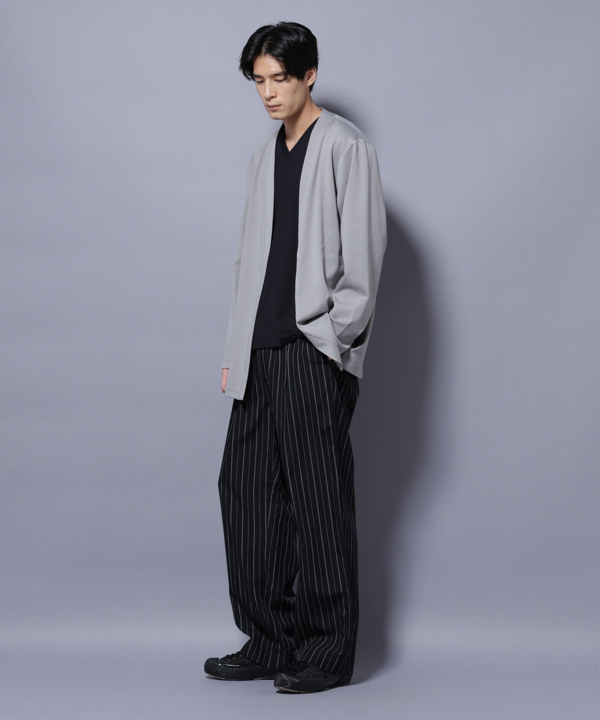 nano･universe「ダブルジャージー着流しカーディガン」|Tシャツ・カットソー|