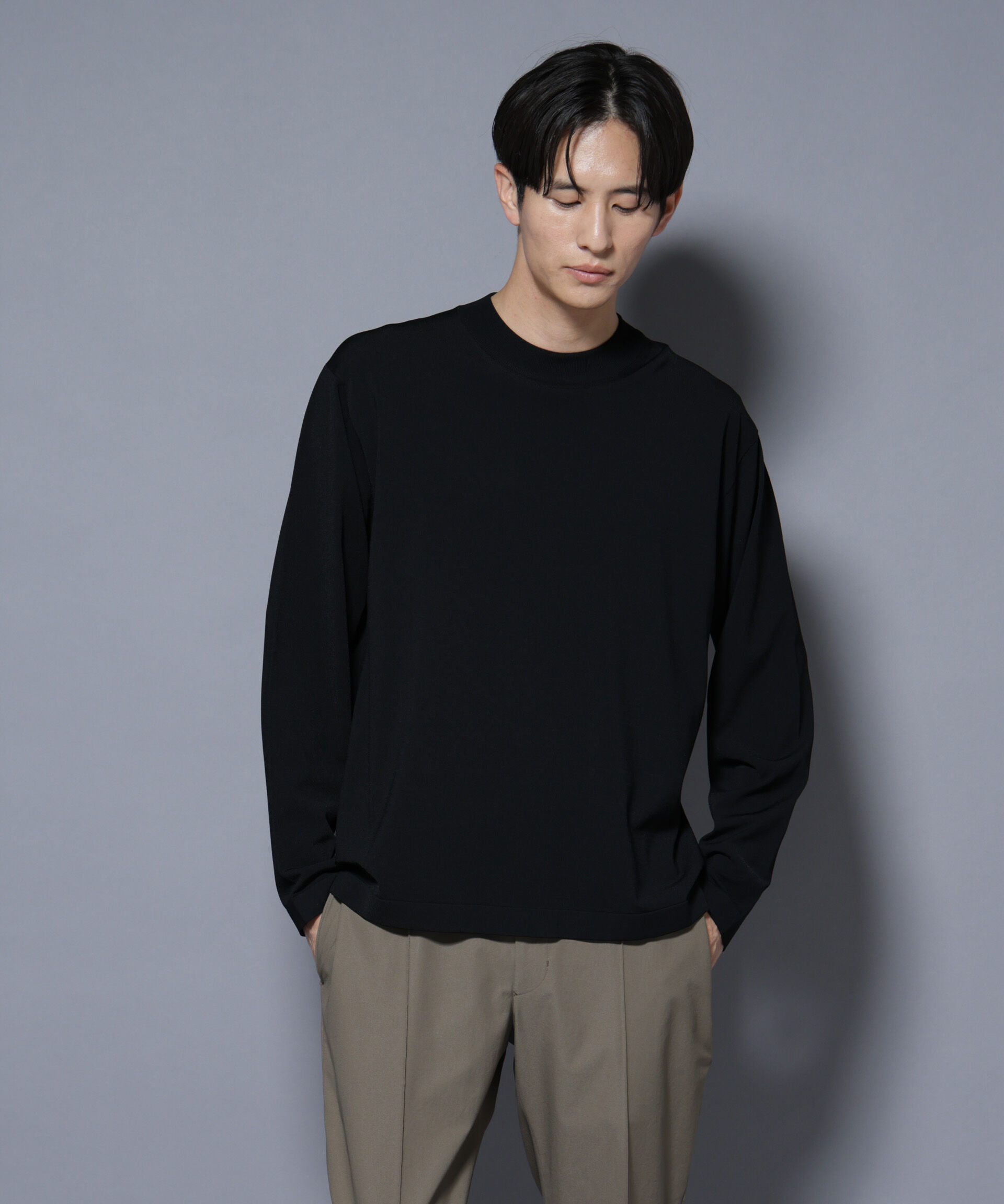 nano･universe「「ELITE 7 FUNCTION」クルーネックニット」|ニット・セーター|