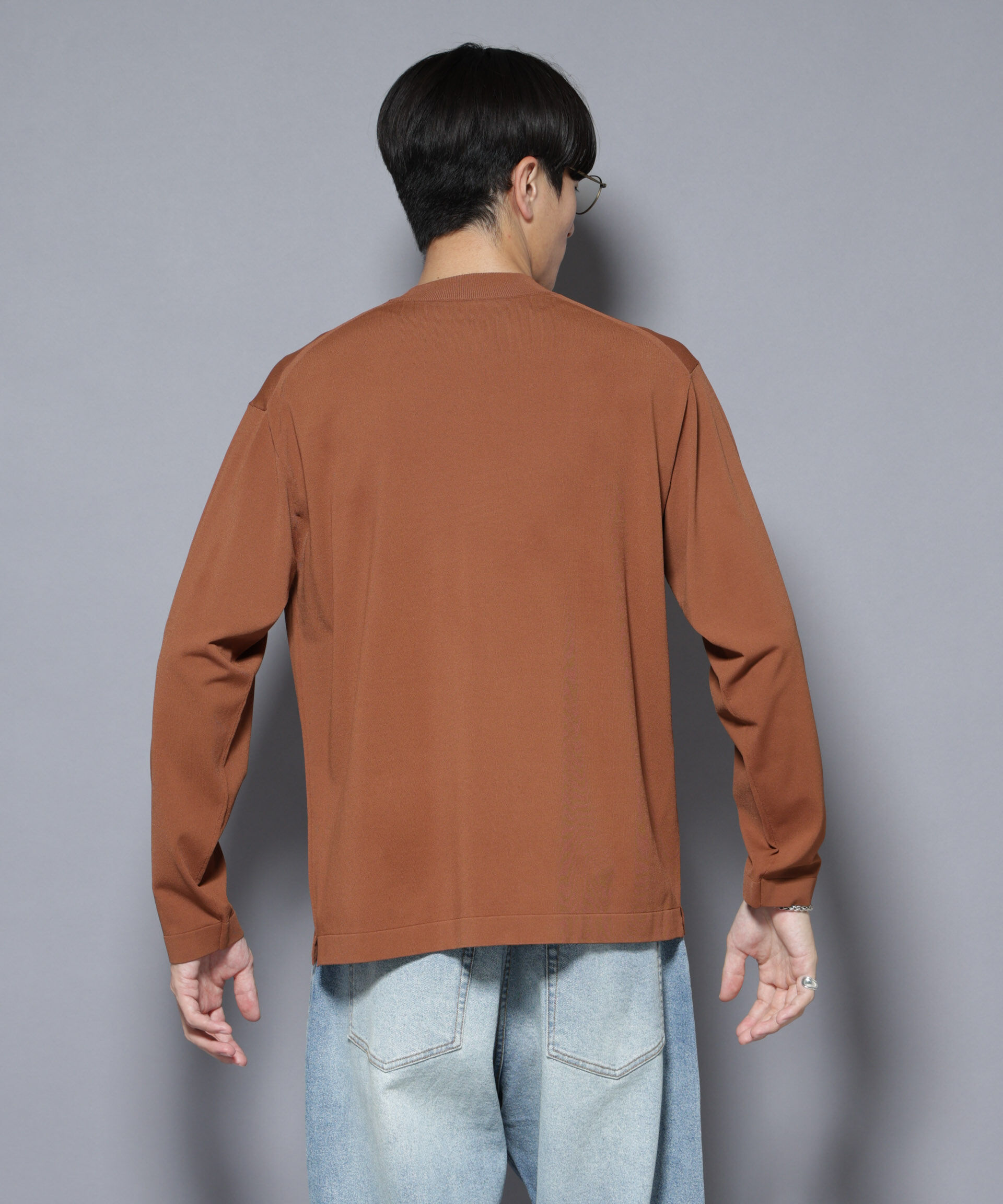 nano･universe「「ELITE 7 FUNCTION」クルーネックニット」|ニット・セーター|