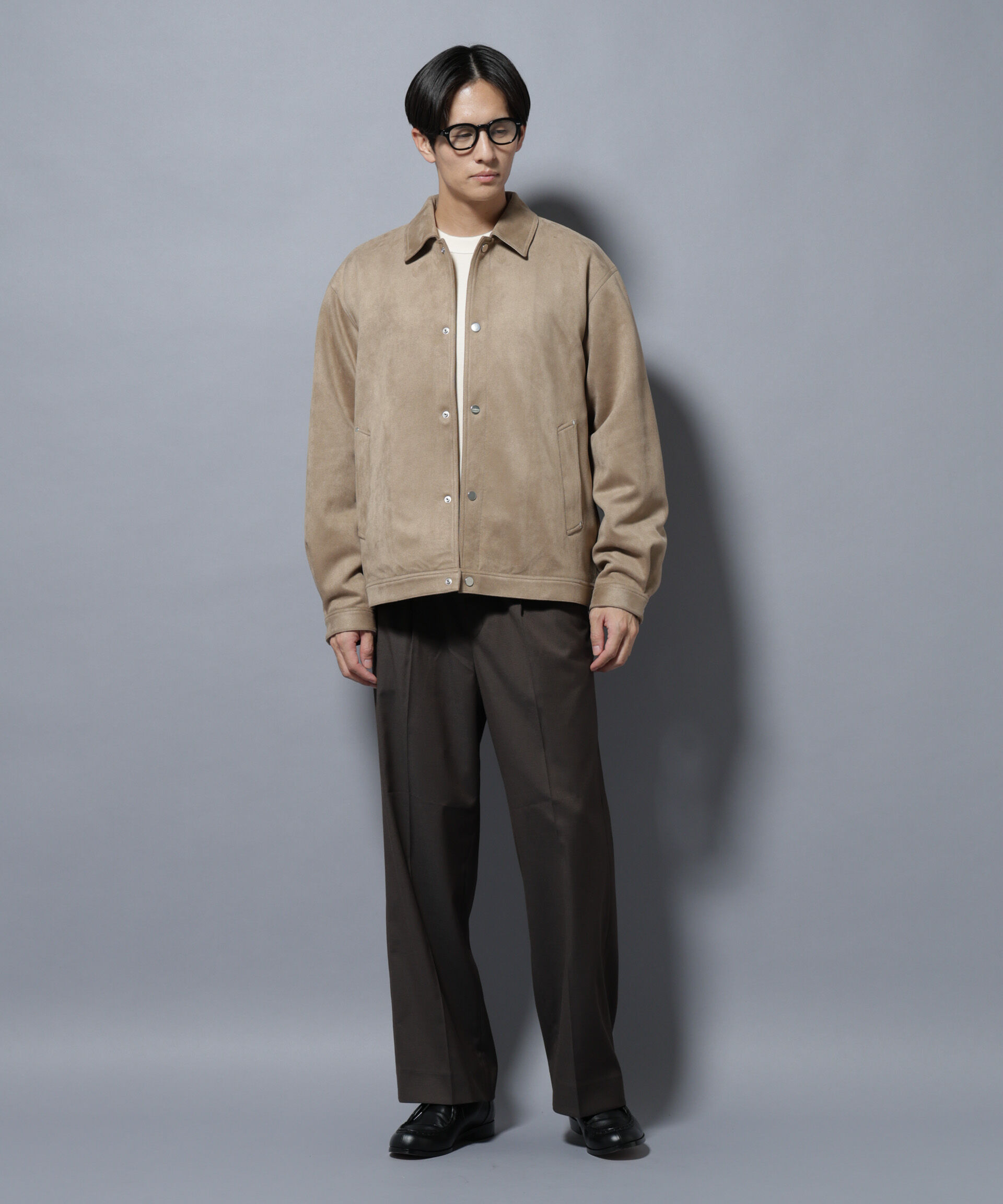 nano･universe「DELEGANTEエアリーサキソニー/CHK/ST ストレートFITパンツ(セットアップ可)」|チノ|