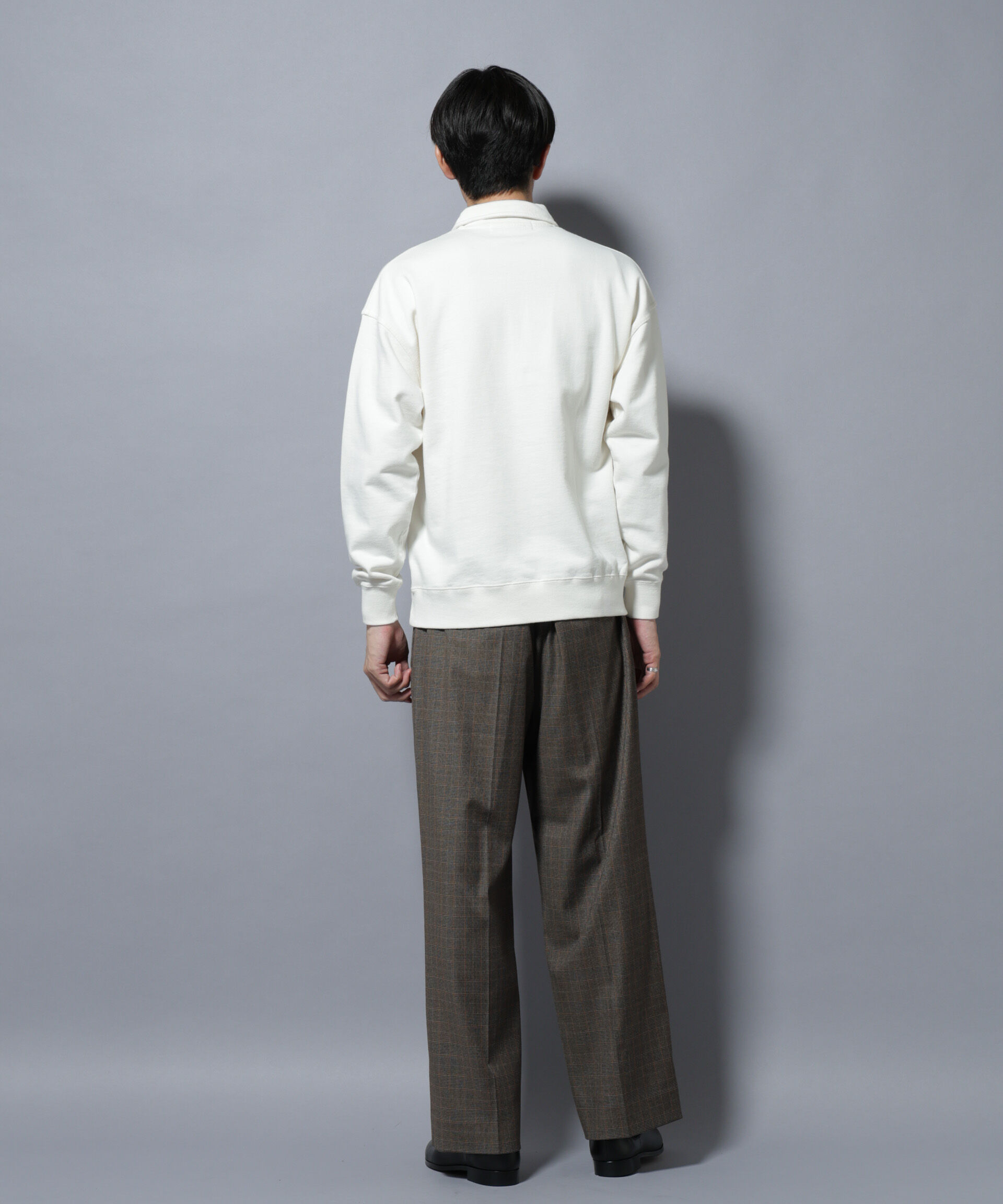 nano･universe「DELEGANTEエアリーサキソニー/CHK/ST ストレートFITパンツ(セットアップ可)」|チノ|