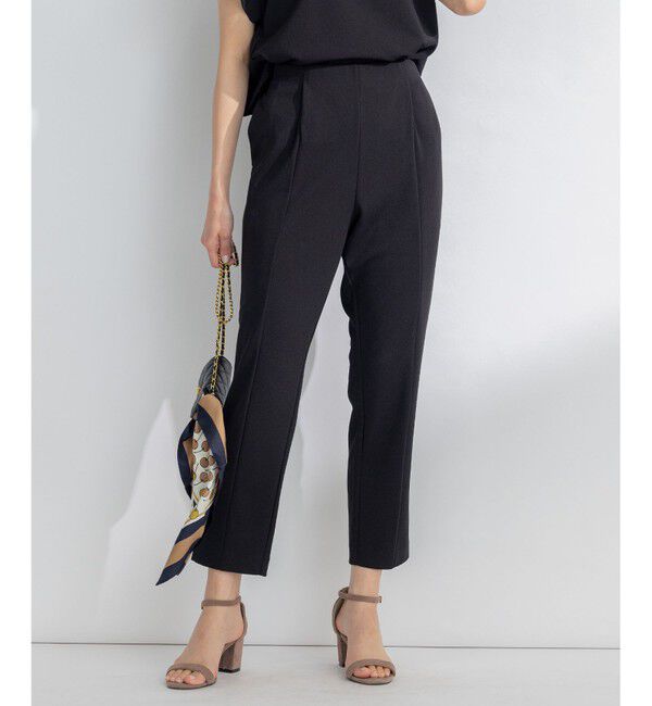 組曲「【吸湿・冷感・UVケア】スタイルアップジャージー パンツ」|その他|ブラック系