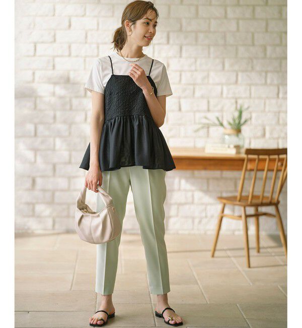 組曲「【WEB限定】レリーフジャガードキャミツインセット」|Tシャツ・カットソー|