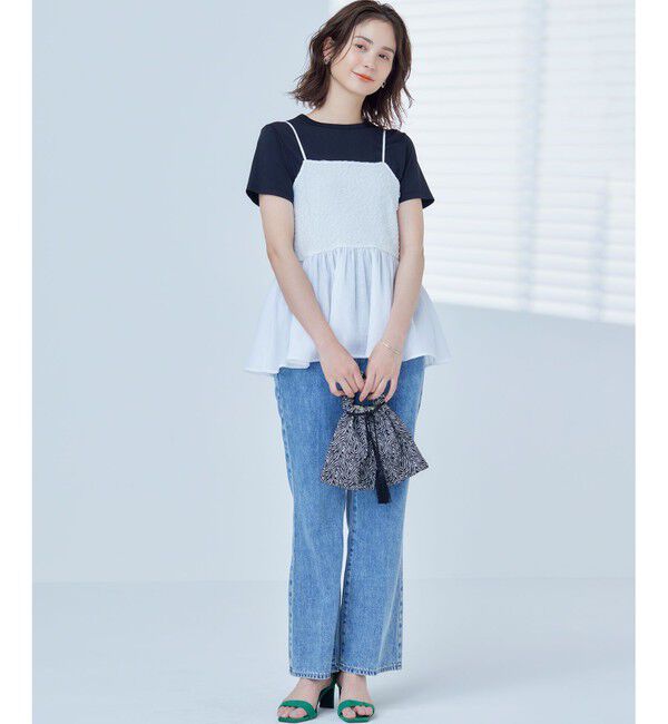 組曲「【WEB限定】レリーフジャガードキャミツインセット」|Tシャツ・カットソー|