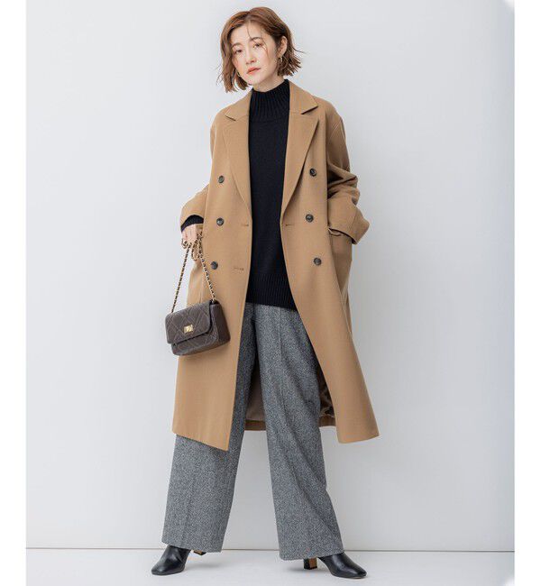 23区「【洗える】ウールカシミヤ ハイネック ニット」|ニット・セーター|