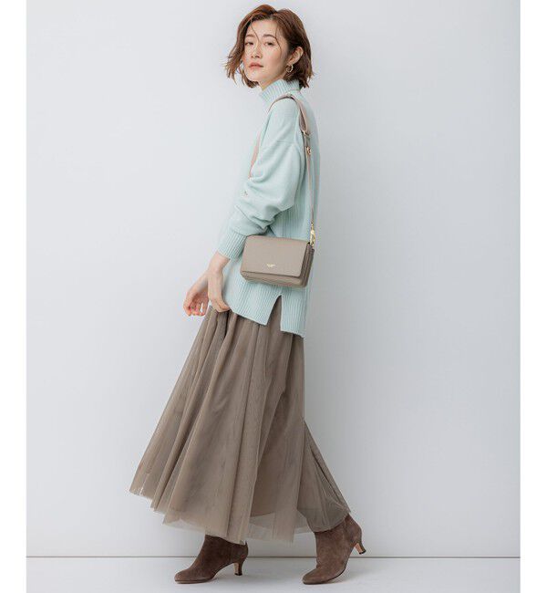 23区「【洗える】ウールカシミヤ ハイネック ニット」|ニット・セーター|