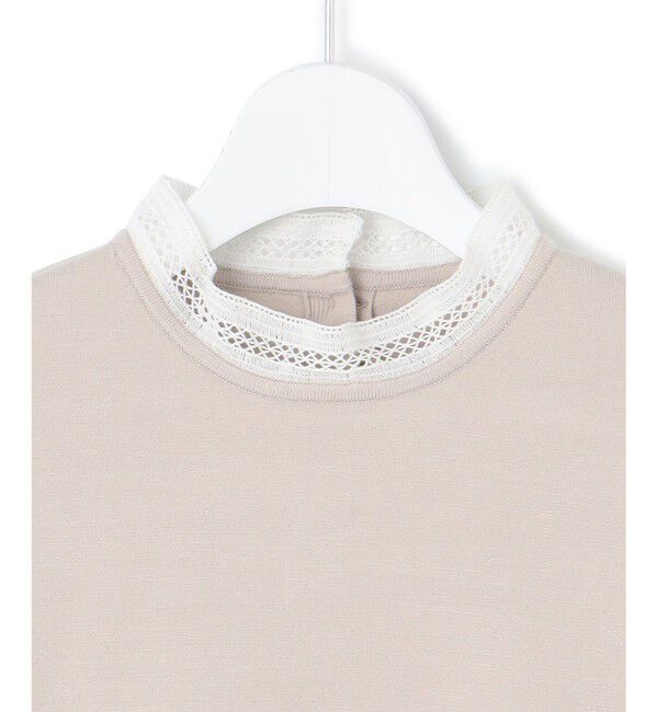 23区「【洗える】ヴィスコースストレッチ レースコンビ ニット」|ニット・セーター|