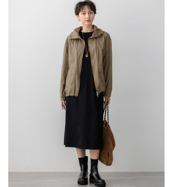 23区「【洗える/吊り干しOK】ヴィスコースストレッチ  バックデザイン ニットワンピース」|ワンピース|